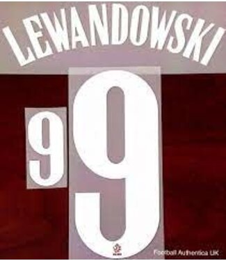 Uni-Sport Lewandowski # 9 Poland Away  Nameset / White