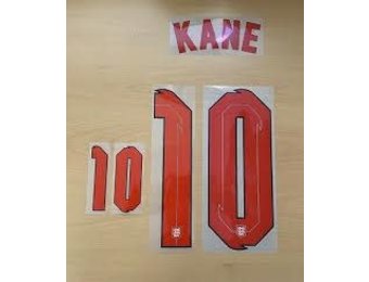 Kane # 10 England Home  Nameset / Red