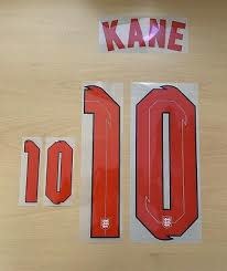 Kane # 10 England Home  Nameset / Red