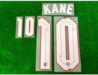 Kane # 10 England Away  Nameset / White