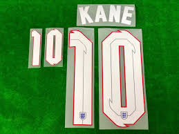 Kane # 10 England Away  Nameset / White