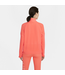 Nike Nike Womens Dri-Fit Air MidLayer Top - Bright Mango/Reflective Silver