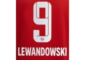 Lewandowski # 9 Bayern Munich 21/22 Home Nameset / White