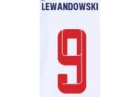 Lewandowski # 9 Bayern Munich 21/22 Third Nameset / Red/Blue