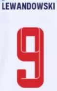 Lewandowski # 9 Bayern Munich 21/22 Third Nameset / Red/Blue