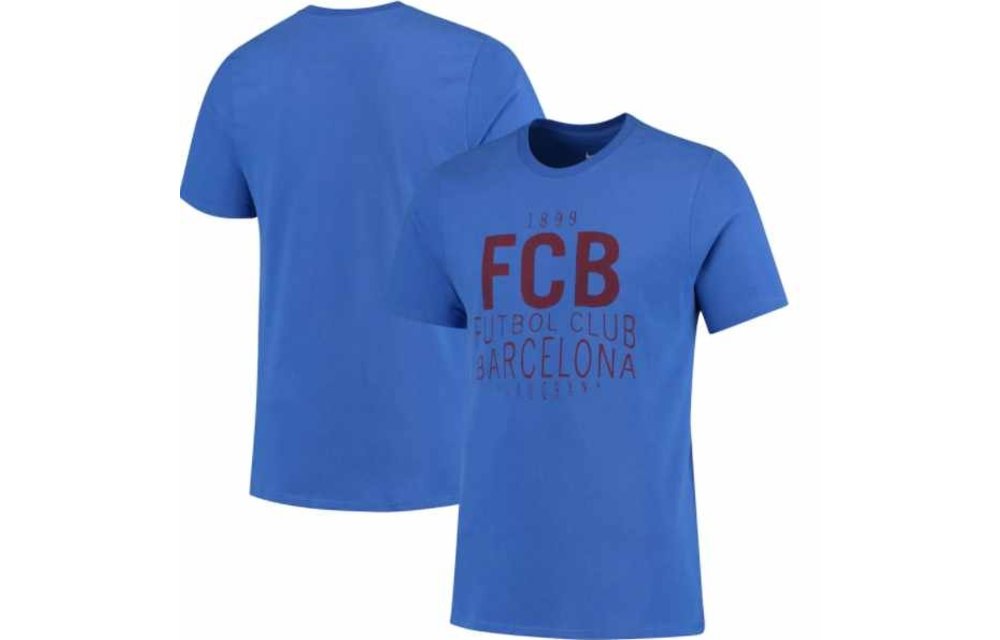 Nike FC Barcelona 2020 Squad Tee Shirt - Royal Blue - Soccerium