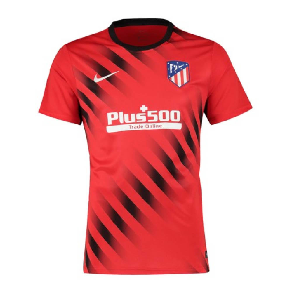 Nike 2020 -2021 Atletico Madrid Prematch Training Jersey Red/Black - Soccerium