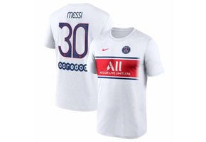 Nike PSG Paris Saint German Messi # 30 DriFit Hero Shirt - White