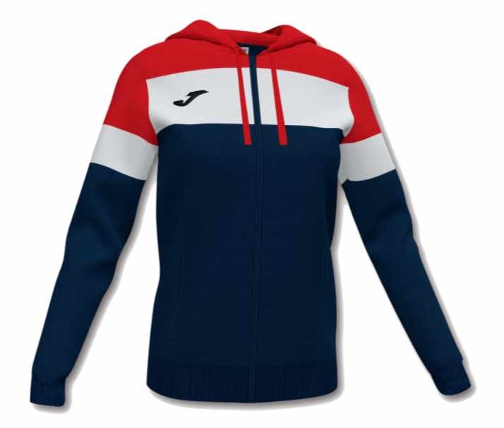 Joma Women's Crew IV Hoodie - Navy/Red/White