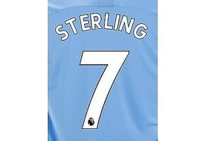 Sterling # 7 Manchester City Home - Third White Nameset