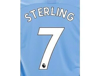 Sterling # 7 Manchester City Home - Third White  Nameset