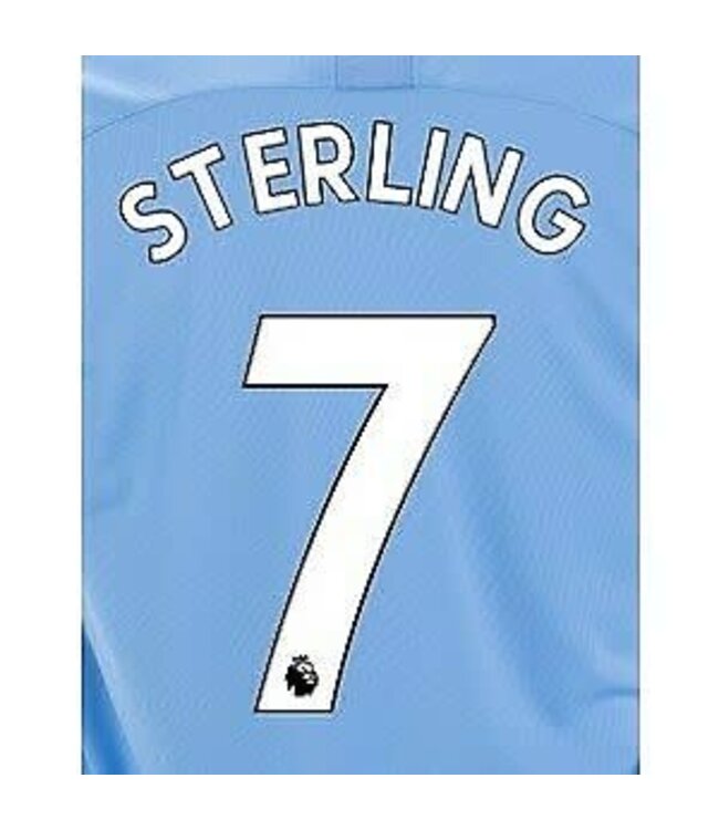 Uni-Sport Sterling # 7 Manchester City Home - Third White  Nameset