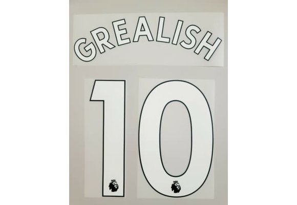 Grealish # 10 Manchester City Home - Third White Nameset