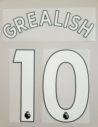 Grealish # 10 Manchester City Home - Third White  Nameset