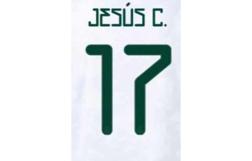 J. Corona # 17 Mexico 2021 Away Nameset