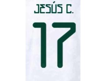 J. Corona # 17 Mexico 2021 Away Nameset