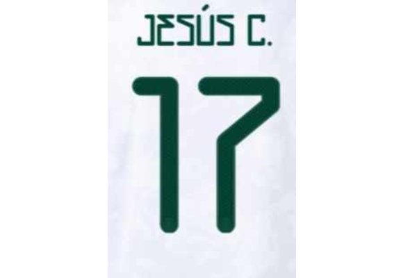J. Corona # 17 Mexico 2021 Away Nameset