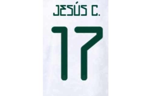 J. Corona # 17 Mexico 2021 Away Nameset