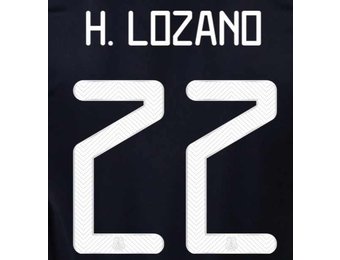 H. Lozano # 22 Mexico 2021 Home Nameset