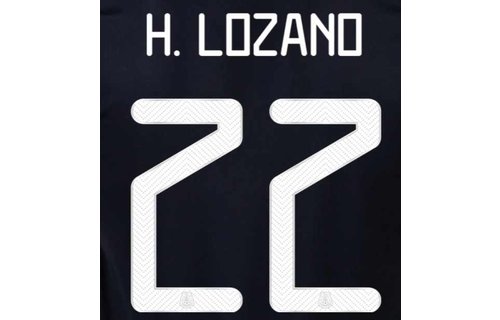 H. Lozano # 22 Mexico 2021 Home Nameset
