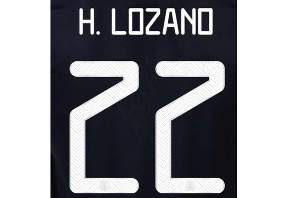 H. Lozano # 22 Mexico 2021 Home Nameset