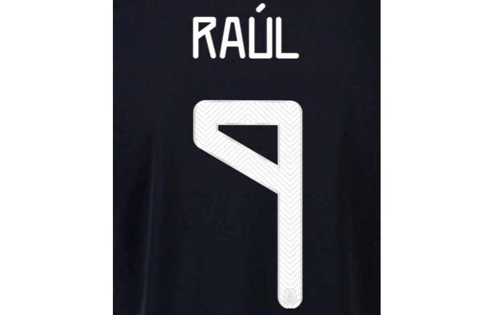 Raul # 9 Mexico 2021 Home Nameset
