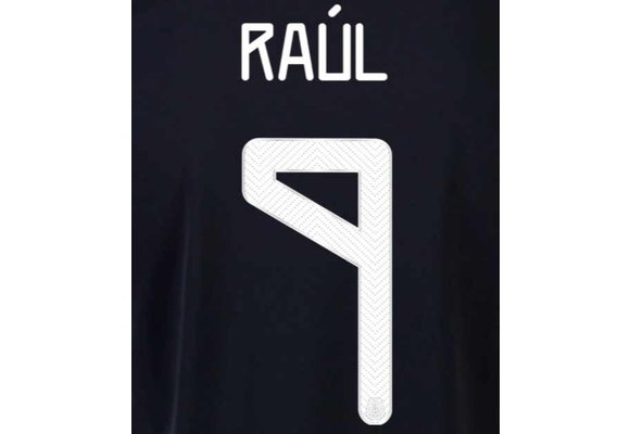 Raul # 9 Mexico 2021 Home Nameset