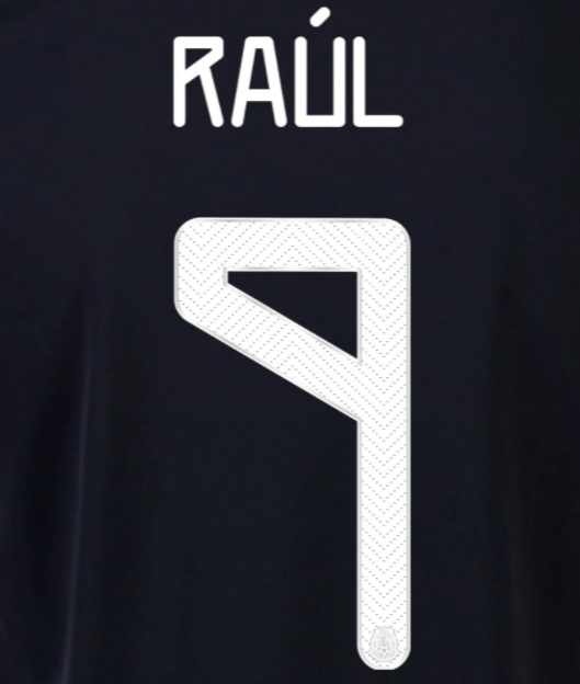Raul # 9 Mexico 2021 Home Nameset