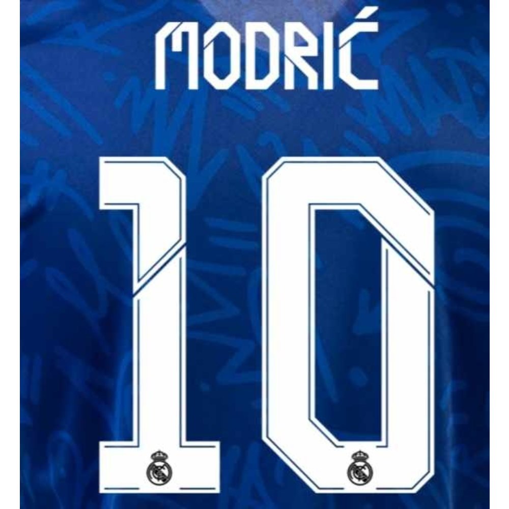 Modric # 10 Real Madrid 21/22 Away - Third Nameset - Soccerium