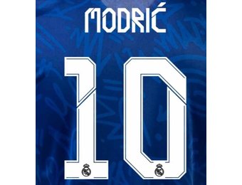 Modric # 10 Real Madrid 21/22 Away - Third  Nameset