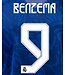 Uni-Sport Benzema # 9 Real Madrid 21/22 Away -Third  Nameset