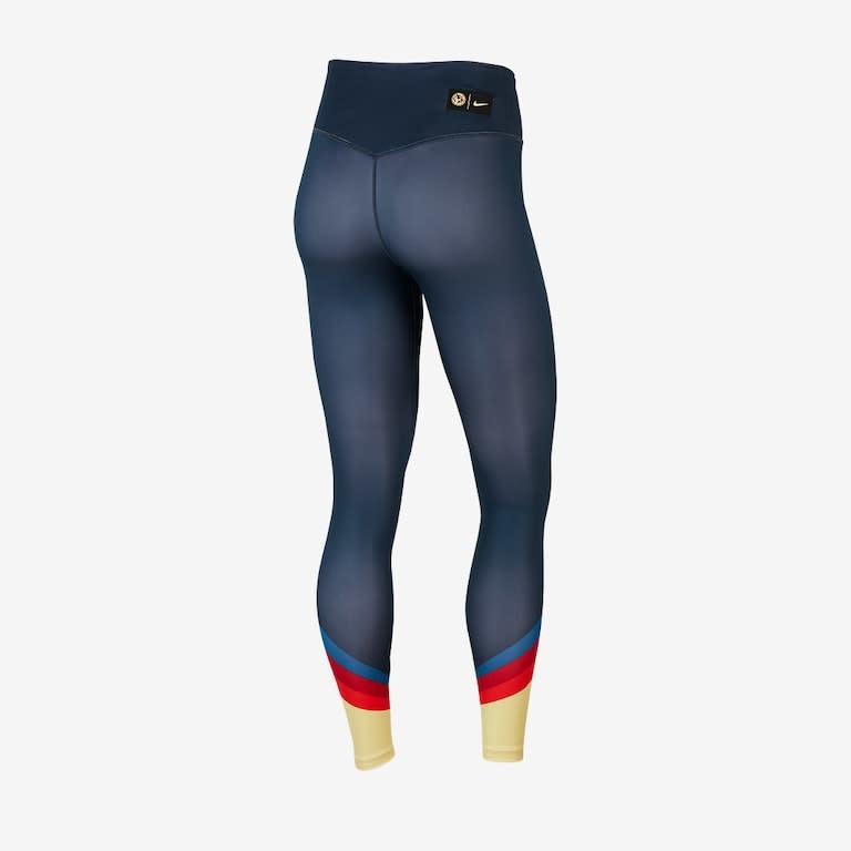 Nike 2020 - 21 Club America Womens Tights - Armory Navy/Lemon Chifron