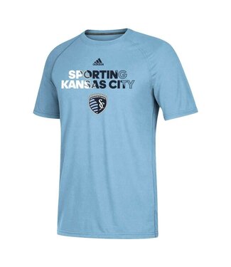 adidas adidas Sporting Kansas City MLS Smoke Blue "Striker" Team Graphic T-Shirt