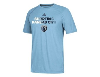 adidas Sporting Kansas City MLS Smoke Blue "Striker" Team Graphic T-Shirt