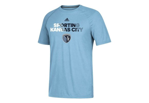 adidas Sporting Kansas City MLS Smoke Blue "Striker" Team Graphic T-Shirt