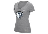 adidas Sporting Kansas City MLS Womens  Flower Explosion V-Neck T-Shirt