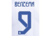 Benzema # 9 Real Madrid 21/22 Home  Nameset