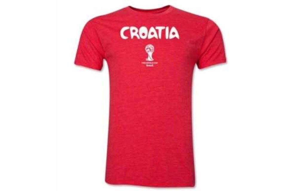 Croatia  WC 2014 Country Licensed  Shirt - Red