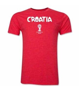 Croatia  WC 2014 Country Licensed  Shirt - Red