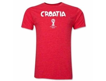 Croatia  WC 2014 Country Licensed  Shirt - Red
