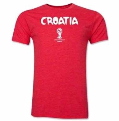 Croatia  WC 2014 Country Licensed  Shirt - Red