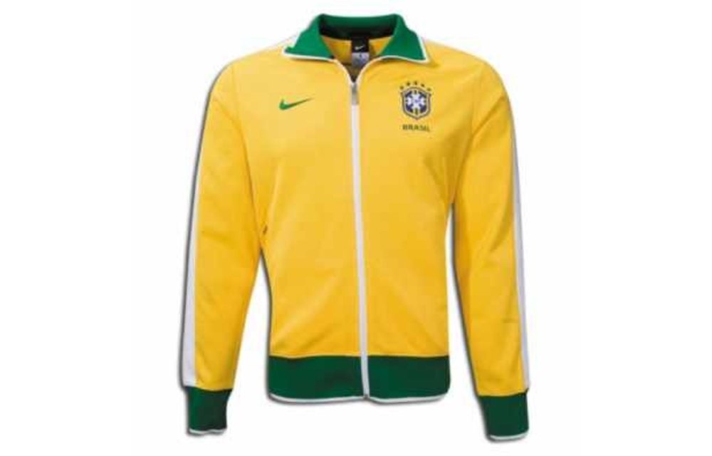 Nike Brazil WC 2010 Line Up Anthem Track Jacket - Yellow - Soccerium