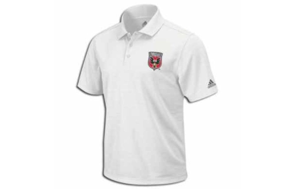 adidas MLS DC United Travel Polo Shirt - White