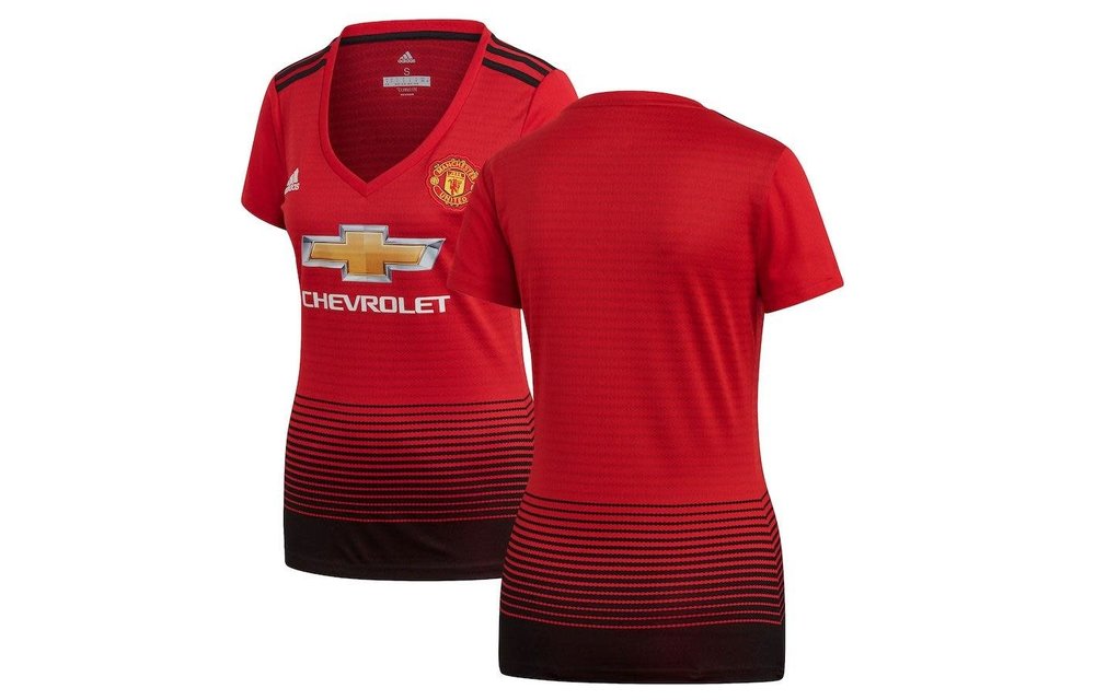 adidas 2017-18 Manchester United Womens Home Jersey - Red