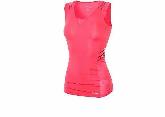 Reebok Women Easytone Fitness Workout Sleeveless Top Bra - Pink
