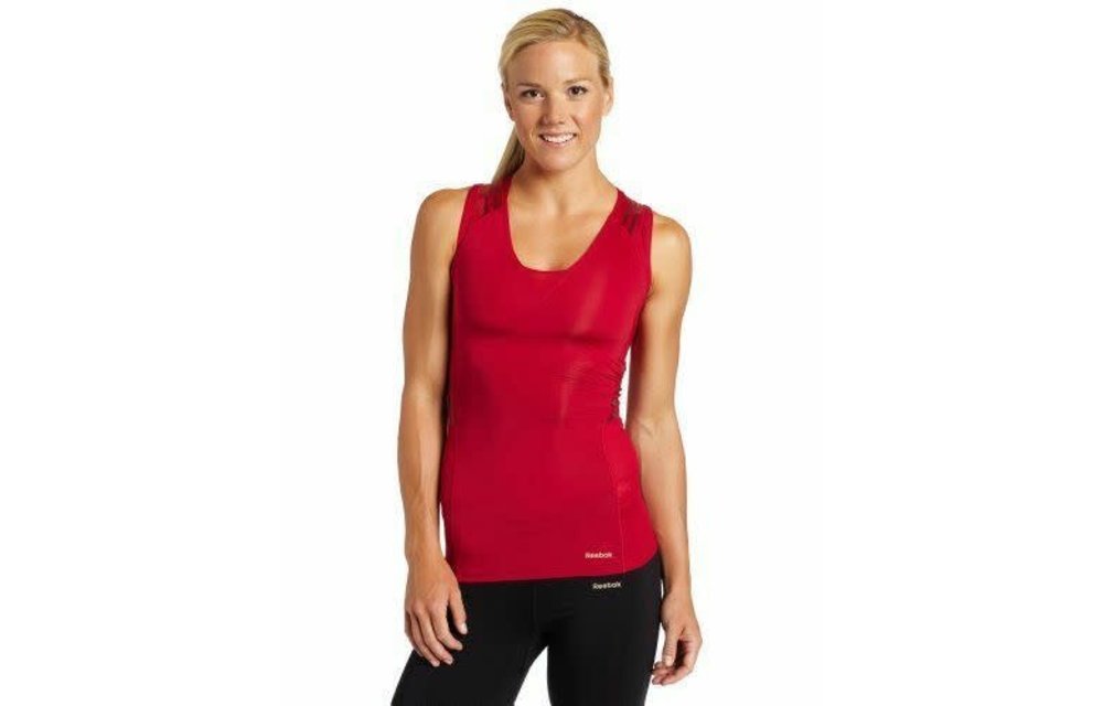 Reebok Women Easytone Fitness Workout Sleeveless Top - Berry Soccerium