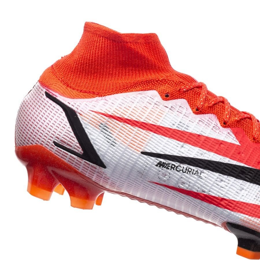 Free Shipping Nike Mercurial Superfly 8 Elite Turf CR7 Spark Positivity -  Chile Red/Black/Ghost/Total Orange