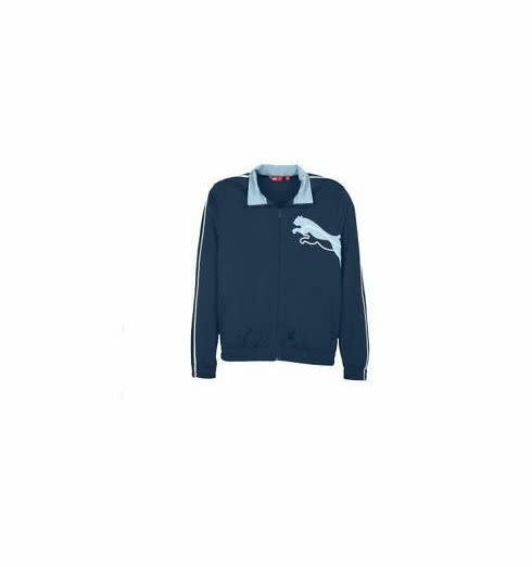 Puma Full Zip Double Cat 2012 Casual Track Training Jacket - Navy Blue