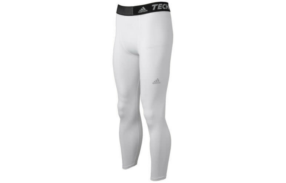 adidas TechFit Compression Long Tights ClimaLite - White - Soccerium