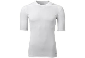adidas TechFit 14 Compression SS ClimaLite Underlayer - White